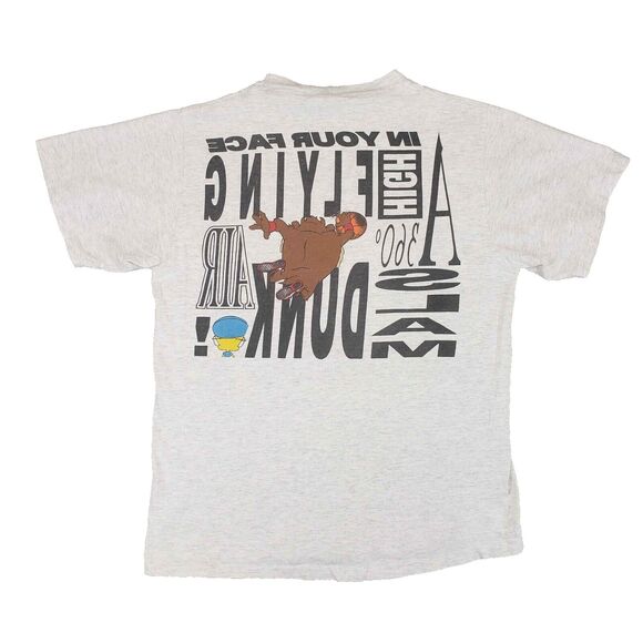 Vintage 1991 Looney Tunes Taz Dunk Michael Jordan Spike Lee Changes Large - Picture 2 of 8